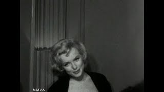 Footage of Marilyn Monroe in NYC 1956  quotIm Going To Retire To Brooklynquot Radio Interview 1955 [upl. by Leviralc]