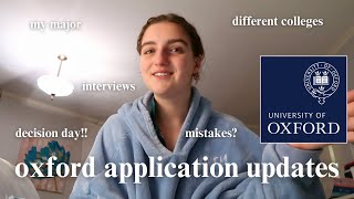 my oxford application process thus far decision day interviews elat etc [upl. by Eedrahc]