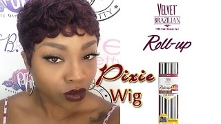 How to make a Pixie Wig Outre Remy Roll up 44 piece [upl. by Jilleen]