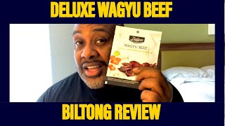 FOOD REVIEW WAGYU BEEF BILTONG [upl. by Nosbig]