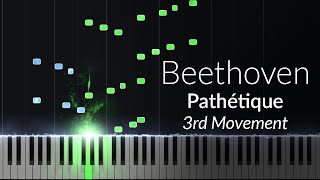 Beethoven  Pathetique 3rd Movement Opus 13 No 8 Piano Tutorial [upl. by Aurie294]