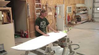 Rebuilding A Foam Cored Rudder Part 4 Fairing With Pettit EZFair [upl. by Neerod113]