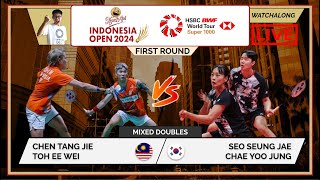 CHEN TJTOH EW 🇲🇾 vs SEO SJCHAE YJ 🇰🇷 LIVE Indonesia Open 24 印尼公开赛 1st Rd  Darences Watchalong [upl. by Laband508]