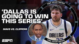 ITS DIFFICULT TO BET AGAINST DALLAS  Stephen A believes Mavs will defeat Clippers  NBA Countdown [upl. by Anizor982]