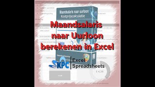 Maandloon naar uurloon berekenen in Excel ✅ [upl. by Wardle]