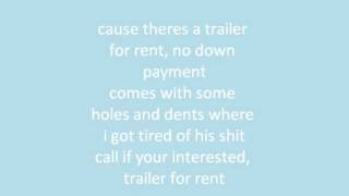 Pistol Annies quotTrailor for rentquot lyrics [upl. by Farlay569]