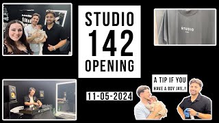 We Attended Jay amp Poppy’s Grand Opening Of Studio 142 Barbershop vlog hollinsporterfamily [upl. by Ressan268]