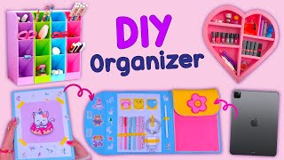 DIY AMAZING ORGANIZER IDEAS  Heart Wall Organizer  Desk Organizer From Cardboard [upl. by Aniratak]