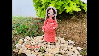 Como tejer 🧶 Virgen María video 12 Amigurumis by Petus 🙏🏻 [upl. by Montana]