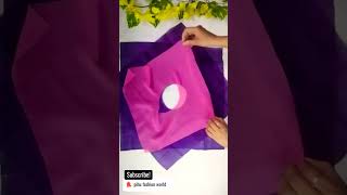 cutting✂ tips for new design handkerchiefrumal cuthanky cut skirt shorts viral skirt cutting [upl. by Nirej]