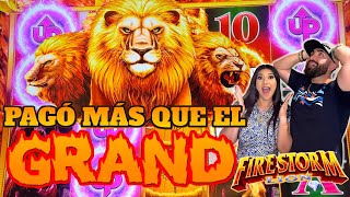 💥 OMG ME PAGÓ MÁS QUE EL GRAND JACKPOT EN NUEVA MAQUINA FIRESTORM LION VENETIAN CASINO LAS VEGAS [upl. by Ainessey]