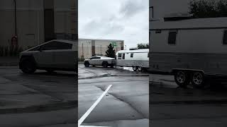 Cybertruck vs Airstream The Ultimate Towing Test Escaping Hurricane Milton just in time [upl. by Humpage131]