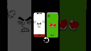 Iphone low Battery to full charging animation  battery lowing [upl. by Ennayelhsa418]