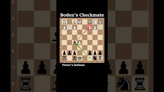 Bodens Checkmate in Petrov Defense [upl. by Mchenry614]