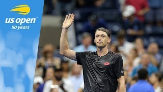 John Millman Reflects on his Incredible Upset Against Roger Federer [upl. by Riggs993]