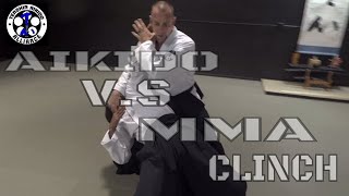 MMA clinch vs Aikido [upl. by Ovatsug]