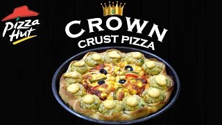 Make veg Crown Crust Pizza like Pizza Hut at home Veg Kebab Crown Pizza Simply yummylicious [upl. by Einnod]