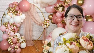 DIY Balloon Garland Circle Arch Backdrop [upl. by Essiralc]