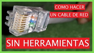 ✅ COMO crimpar RJ45 sin crimpadora  EXPLICADO Y DETALLADO  2021 [upl. by Asiluy]