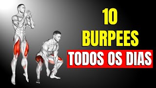 Faça 10 Burpees todos os dias e isso acontecerá com seu corpo Treino Burpee  CORPO HIPERTROFIADO [upl. by Fayola]