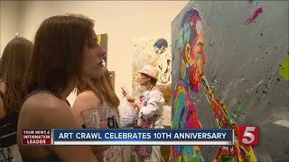 Art Crawl Anniversary Celebrates Growth [upl. by Htebazil]