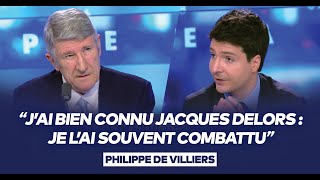 Philippe de Villiers  quotJai bien connu Jacques Delors je lai souvent combattuquot [upl. by Amleht]