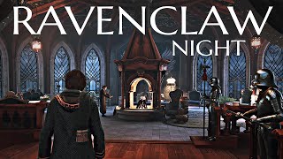 4K Hogwarts Tours ◈ Ravenclaw Common Room Night TIME ◈ PS5 Fidelity Graphics  HUD turned off [upl. by Kilah]