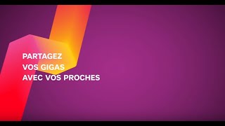 SFR FAMiLY  Partagez vos Gigas d’internet mobile avec vos proches [upl. by Derfliw]