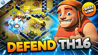 NEW TH14 Anti3 Base DEFENDED TH15  TH16 Attacks  Clash of Clans Base Link [upl. by Gasparo]