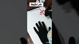 Saqib Name Arabic Calligraphy ✨🌸🌷 youtubeshorts shortsvideo calligraphy saqib namecalligraphy [upl. by Odessa]