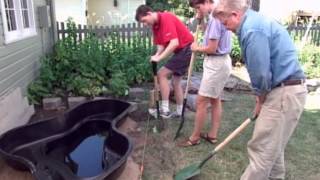 How to Make a Pond with a Preformed Pond Liner [upl. by Urania]