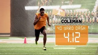 Coleman Runs Blazing 412 40Yard Dash  ESPN [upl. by Sissie]