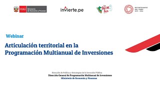 DGPMI Articulación territorial en la Programación Multianual de Inversiones [upl. by Hoj]