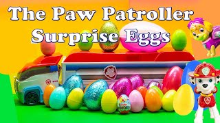 Opening the Paw Patroller Surprise Eggs with Blaze and Everest Toys [upl. by Etaner187]