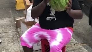 FatBoy SSE Smashes Watermelon ORIGINAL [upl. by Yecac]