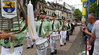 Schützenfest Jüchen 2019  BTK Königshoven  Kameradenmarsch [upl. by Anahcar]