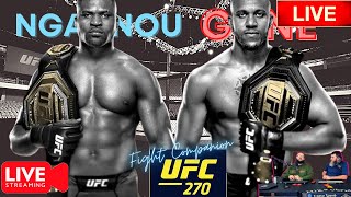 UFC 270 LIVE  Francis Ngannou vs Ciryl Gane FIGHT COMPANION [upl. by Raquela]