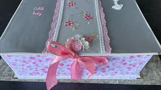 Coffret de naissance fille avec album et petites boites sur commande [upl. by Ricki]