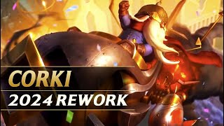 CORKI 2024 REWORK Gameplay  League of Legends [upl. by Lashondra355]