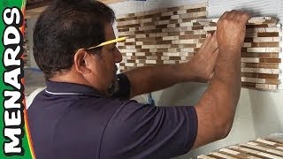 How To Install Tile Backsplash  Menards [upl. by Aserat]