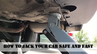 Safe way to jack your car up from the rear [upl. by Adnahcal]