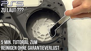 Playstation 5 PS5 reinigen ohne Garantieverlust  5 Min Tutorial zum Entstauben amp leiser machen 🪛 [upl. by Leiba]