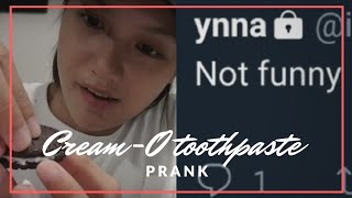 CREAMO TOOTHPASTE PRANK NAGALIT SI YNNAH  Denisse and Ynnah [upl. by Nroht]