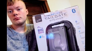 Wireless Tailgate Bluetooth Speaker  Review [upl. by Yhtimit]