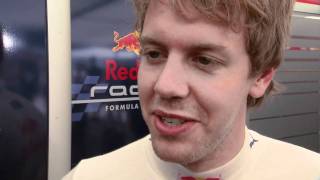 Sebastian Vettel takes his formula one car to his streets [upl. by Nelg]