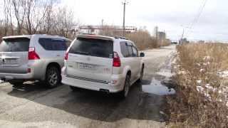 Toyota Prado 120 1GR TRD Supercharged VS Lexus GX460 1UR stock [upl. by Enirolf]