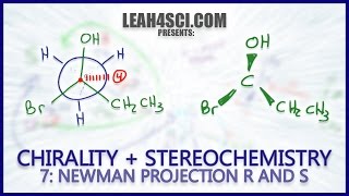 Newman Projection Stereochemistry R amp S Trick Chirality Vid 7 [upl. by Gosselin]