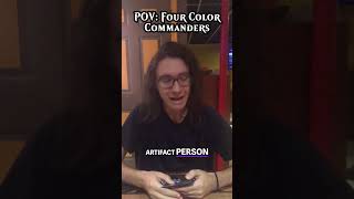 POV 4Color Commanders  Magic The Gathering  shorts edh mtg commander [upl. by Anilev784]