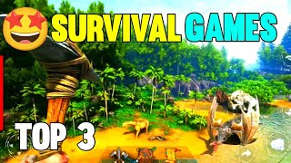 🤩 Top 3 Best Survival Games For Android 2024  Best Realistic Survival Games [upl. by Labotsirc997]