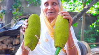 গাছের কচি এঁচোড়ের সেরা রেসিপি  How to clean and cook mutton style green jackfruit curry by villfood [upl. by Nwahsel]